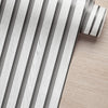 KIT DE 7 ROLOS - 1,00m x 50cm - Papel de Parede Madeira Ripada Fina Vanilla