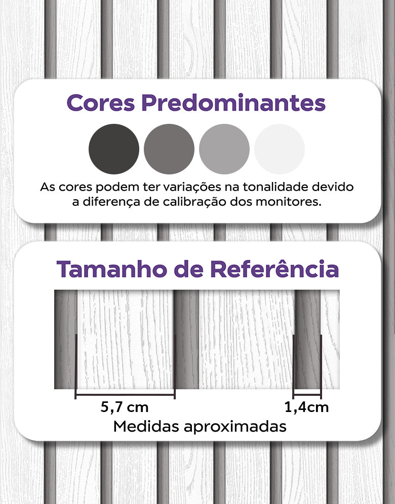 Papel de Parede Madeira Ripada Larga Vanilla