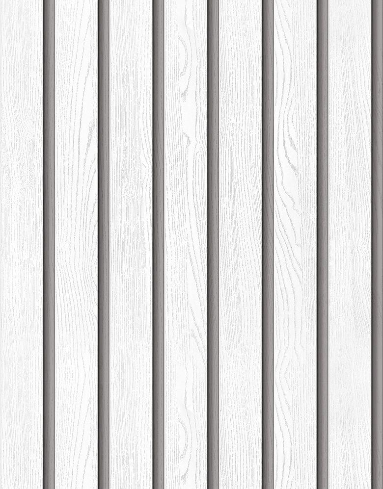 Papel de Parede Madeira Ripada Larga Vanilla