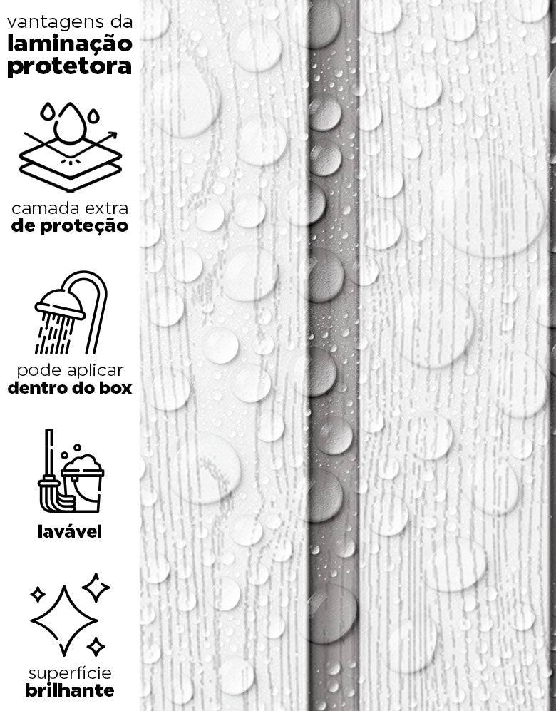 Papel de Parede Madeira Ripada Larga Vanilla