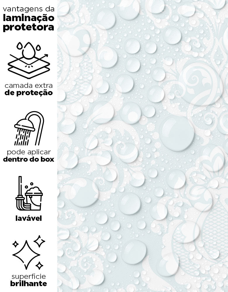 Papel de Parede Adesivo Bliss Acqua