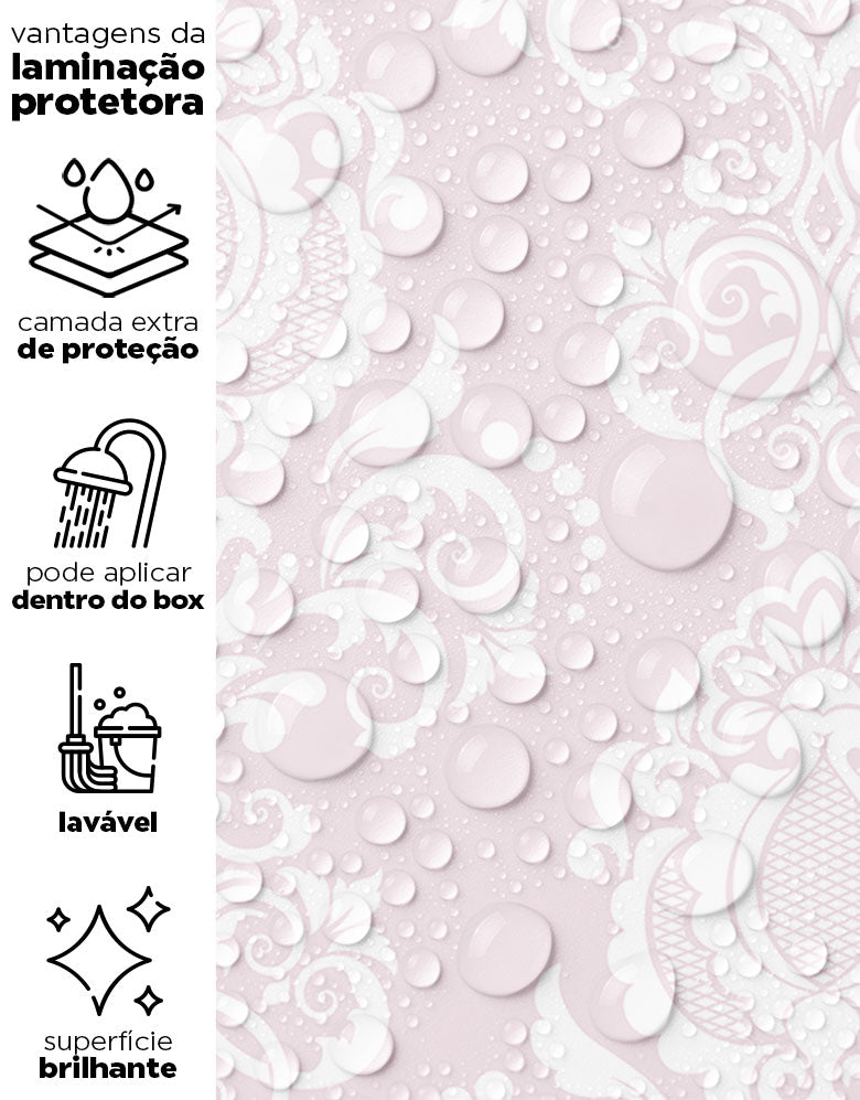 Papel de Parede Adesivo Bliss Rosa