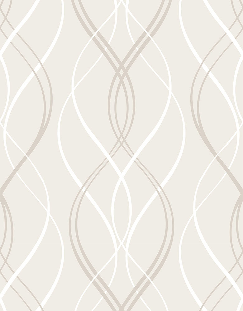 Papel de Parede Adesivo Fine Lines Bege
