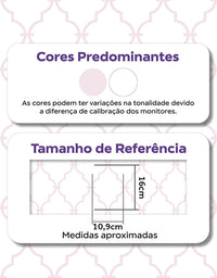 KIT DE 3 ROLOS - 3,00m x 50cm - Papel de Parede Adesivo Aurora Rosa