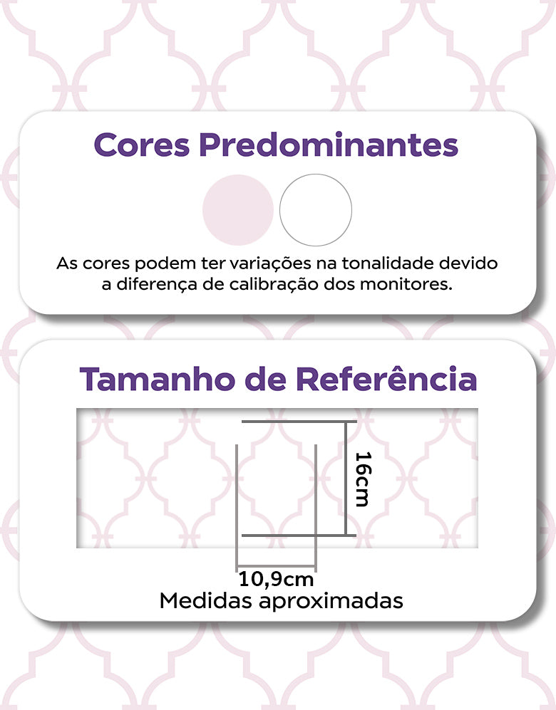 KIT DE 2 ROLOS - 3,00m x 50cm - Papel de Parede Adesivo Aurora Rosa