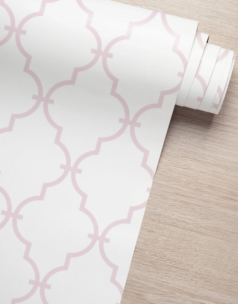 KIT DE 3 ROLOS - 3,00m x 50cm - Papel de Parede Adesivo Aurora Rosa