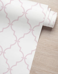 KIT DE 3 ROLOS - 3,00m x 50cm - Papel de Parede Adesivo Aurora Rosa