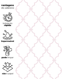 Papel de Parede Adesivo Aurora Rosa