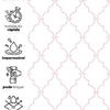 KIT DE 2 ROLOS - 3,00m x 50cm - Papel de Parede Adesivo Aurora Rosa