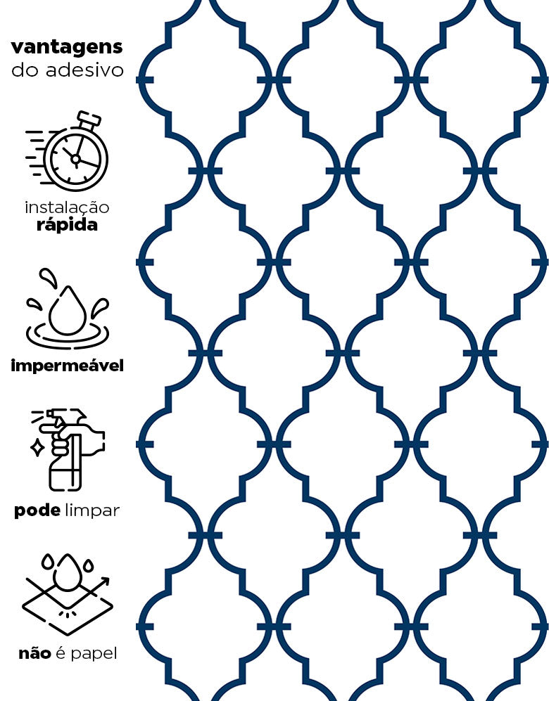 Papel de Parede Aurora Azul Marinho