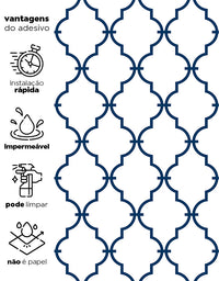 Papel de Parede Aurora Azul Marinho