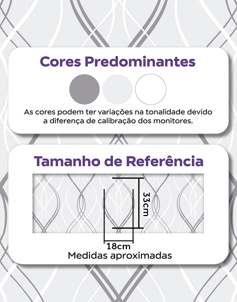 Papel de Parede Adesivo Fine Lines Cinza