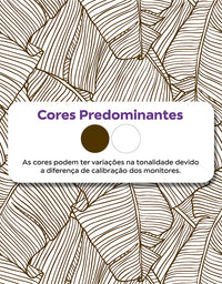 Papel De Parede Folha De Bananeira Marrom Adesivo