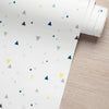 KIT DE 3 ROLOS - 3,00m x 50cm - Papel de Parede Adesivo Triângulos Baby