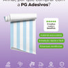 KIT DE 6 ROLOS - 1,50m x 50cm - Papel de Parede Adesivo Listras Azuis Claras