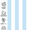 Papel de Parede Adesivo Listras Azuis Claras