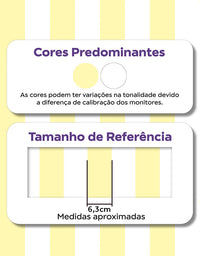 KIT DE 4 ROLOS - 3,00m x 50cm - Papel de Parede Adesivo Listras Amarelas