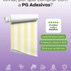 KIT DE 4 ROLOS - 3,00m x 50cm - Papel de Parede Adesivo Listras Amarelas