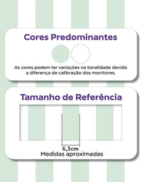 KIT DE 5 ROLOS - 2,50m x 50cm - Papel de Parede Adesivo Listras Verdes