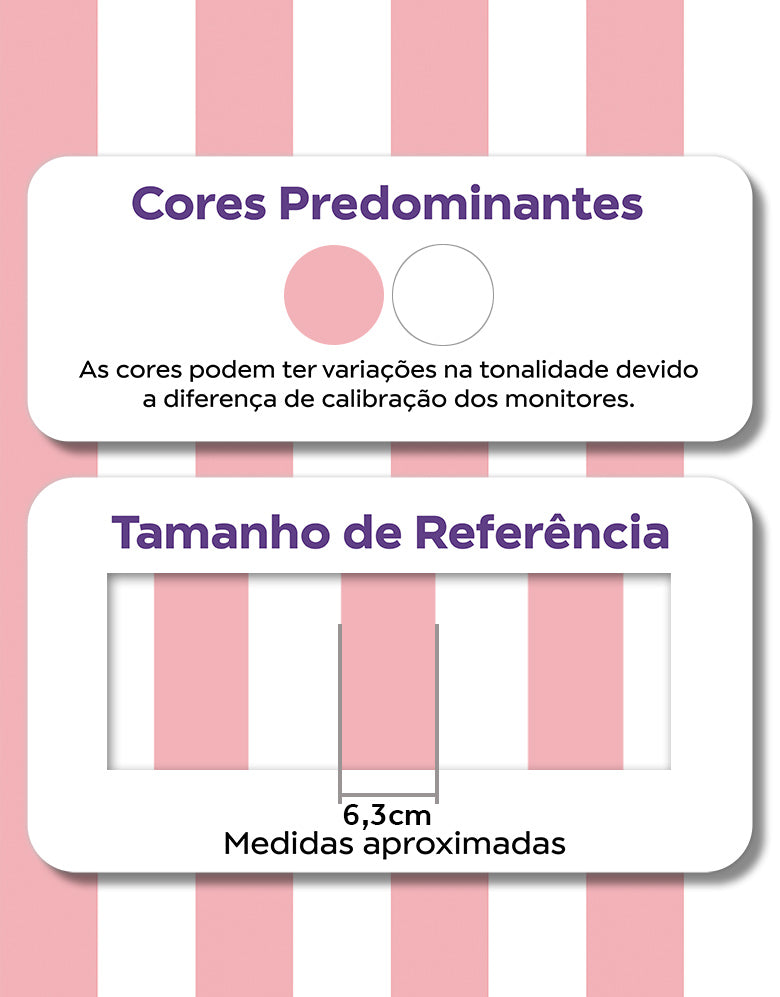 Papel de Parede Adesivo Listras Rosa