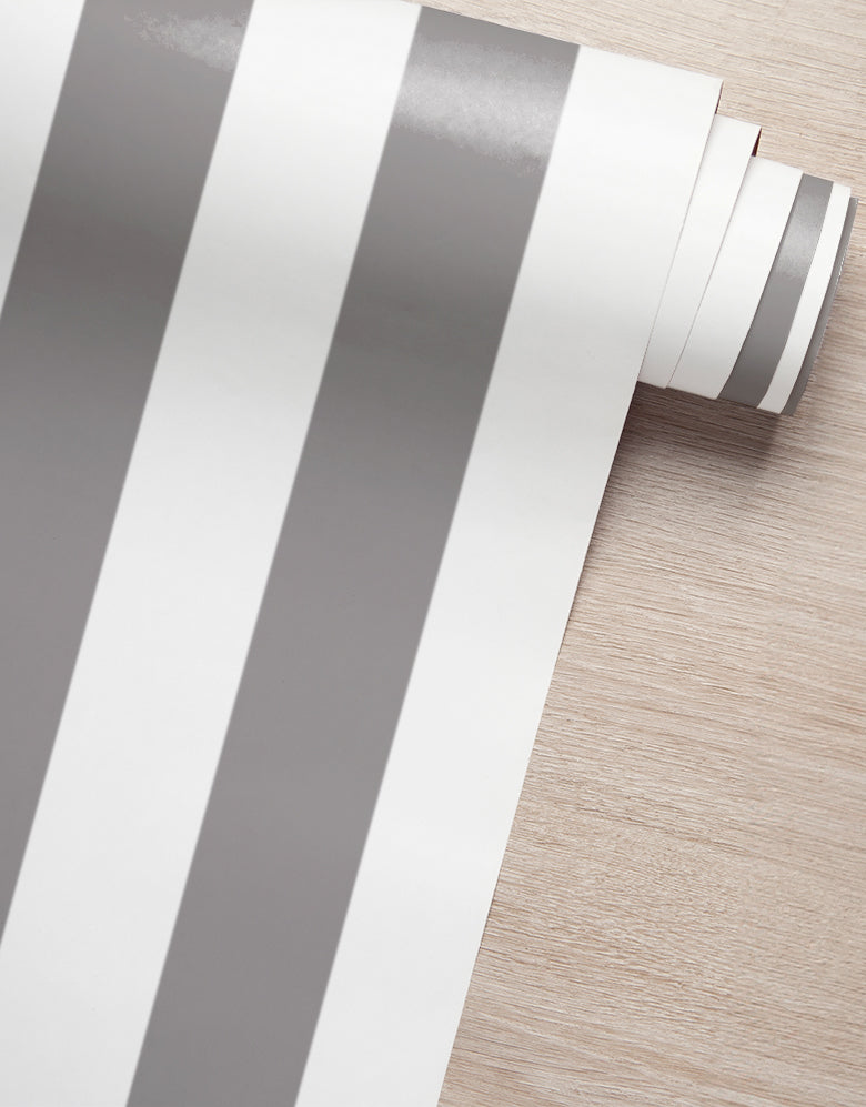 Papel de Parede Adesivo Listras Cinza