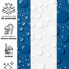 KIT DE 5 ROLOS - 1,50m x 50cm - Papel de Parede Adesivo Listras Azul Marinho
