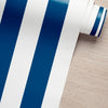 Papel de Parede Adesivo Listras Azul Marinho