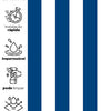 KIT DE 5 ROLOS - 1,50m x 50cm - Papel de Parede Adesivo Listras Azul Marinho