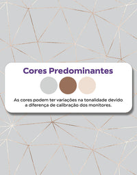 KIT DE 6 ROLOS - 2,50m x 50cm - Papel de Parede Adesivo Linhas Zara