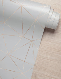 KIT DE 6 ROLOS - 2,50m x 50cm - Papel de Parede Adesivo Linhas Zara