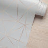 KIT DE 6 ROLOS - 2,50m x 50cm - Papel de Parede Adesivo Linhas Zara
