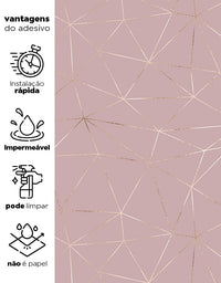 Papel de Parede Adesivo Linhas Zara High