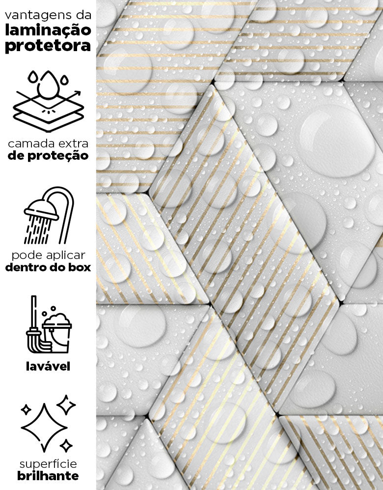 Papel de Parede Adesivo Pedras Ornamentais