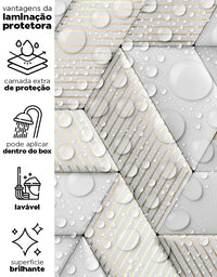 Papel de Parede Adesivo Pedras Ornamentais