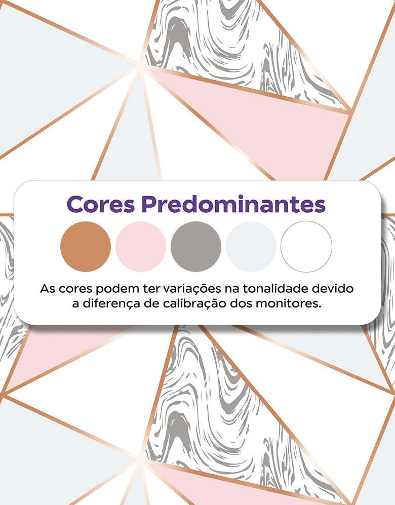 Papel de Parede Zara Mármore Rose Gold