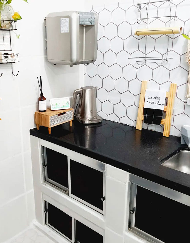 Papel de Parede Colmeia Minimalista