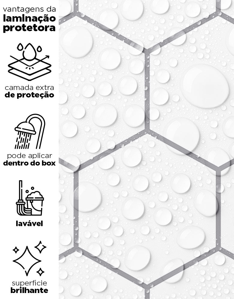 Papel de Parede Colmeia Minimalista