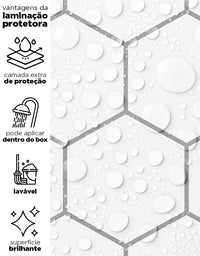 Papel de Parede Colmeia Minimalista