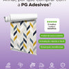 KIT DE 2 ROLOS - 3,00m x 50cm - Papel de Parede Adesivo Chevron Invertido