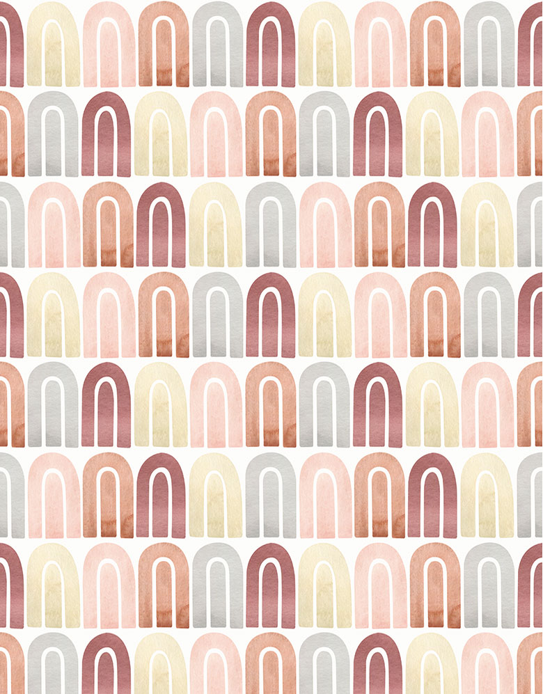Papel de Parede Adesivo Boho Chic Arco Íris