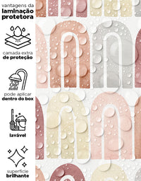 Papel de Parede Adesivo Boho Chic Arco Íris