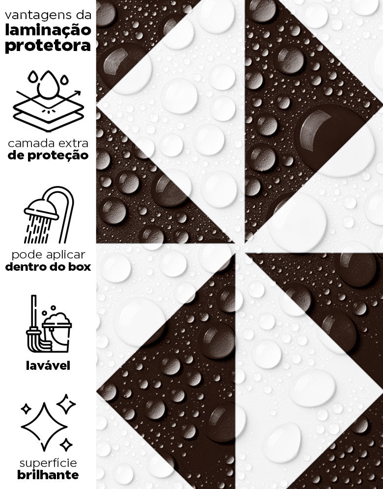 Papel de Parede Adesivo Miami Black and White