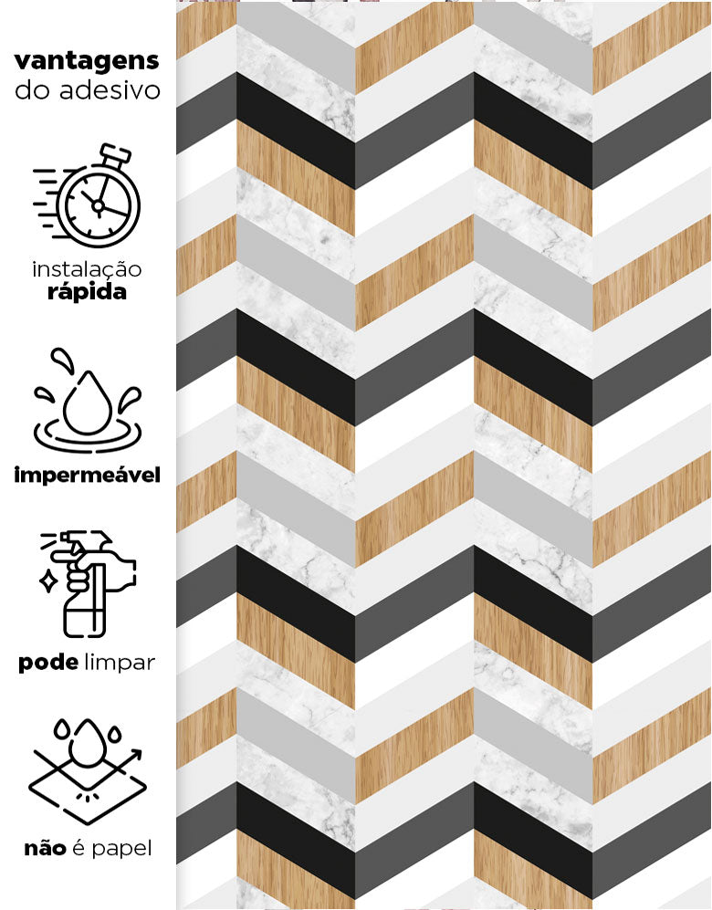 Papel de Parede Adesivo Gold