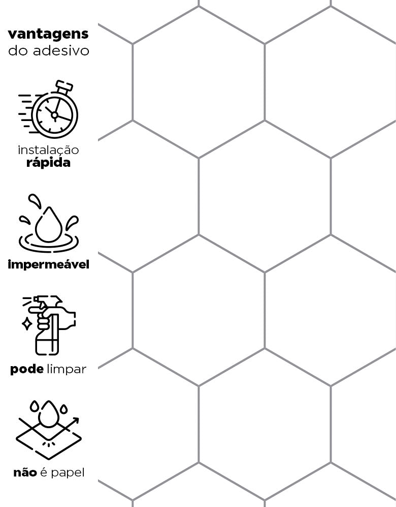 Papel de Parede Adesivo Colmeia