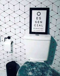 KIT DE 5 ROLOS - 3,00m x 50cm - Adesivo Papel de Parede Grid Cubes