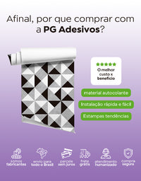 Papel de Parede Adesivo de Azulejo London