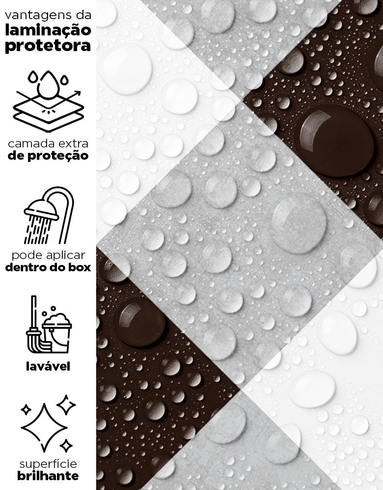 Papel de Parede Adesivo de Azulejo London