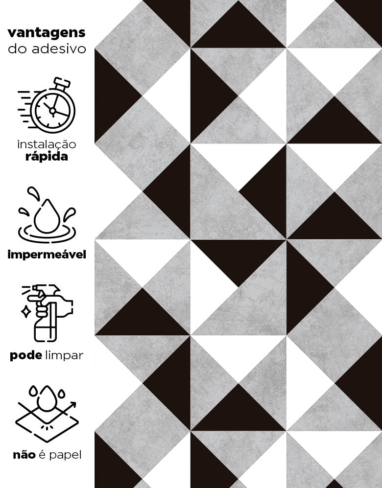 Papel de Parede Adesivo de Azulejo London