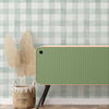 KIT DE 2 ROLOS - 2,50m x 50cm - Papel de Parede Adesivo Xadrez Vichy Aquarela Verde Menta