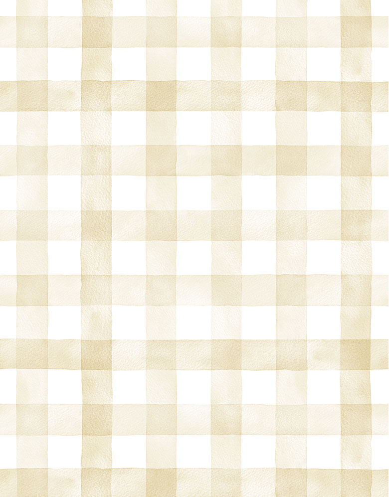 KIT DE 4 ROLOS - 1,00m x 50cm - Papel de Parede Adesivo Xadrez Vichy Aquarela Amarela